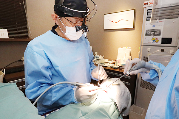 インプラント治療ならこだま歯科医院（インプラント専門サイト）インプラント植立手術画像